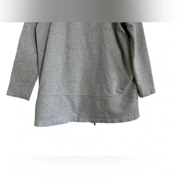 Eileen Fisher Brushed Cotton Terry Flight Jacket- oversized - Picture 7 of 13